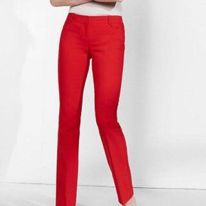 Express 6R Columnist Red Barely Boot Leg Pant